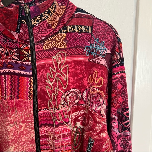 Chico's Patchwork Jacket - Picture 2 of 5